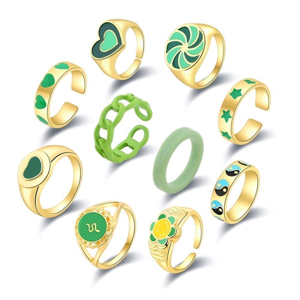 NWT Wool + Pepper Co. Rings Set (10)